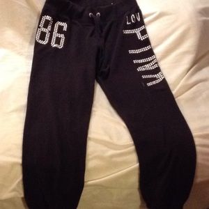 Pink Victoria secret jogging pants